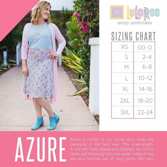 LuLaRoe Azure Skirt - Picture 8 of 10
